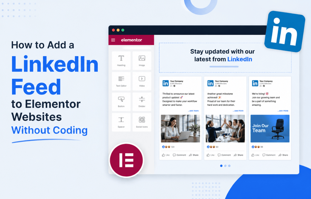 Add a LinkedIn Feed to Elementor Websites